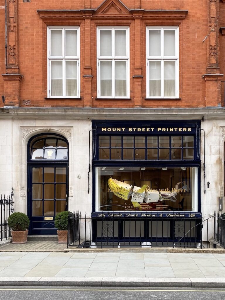 For any with a love of print and paper, Mount Street Printers is a must-visit.